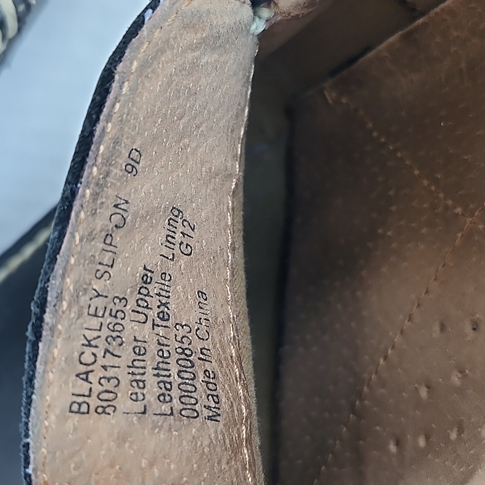 EUC POLO RALPH LAUREN MEN'S BLACKLY NAVY LEATHER LOAFERS - Picture 8 of 9